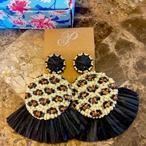 Leopard Print Plunder Earrings